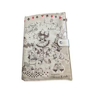 Shinzi Katoh Alice In WonderLand Scheduler Notebook Cover Organizer With Paper